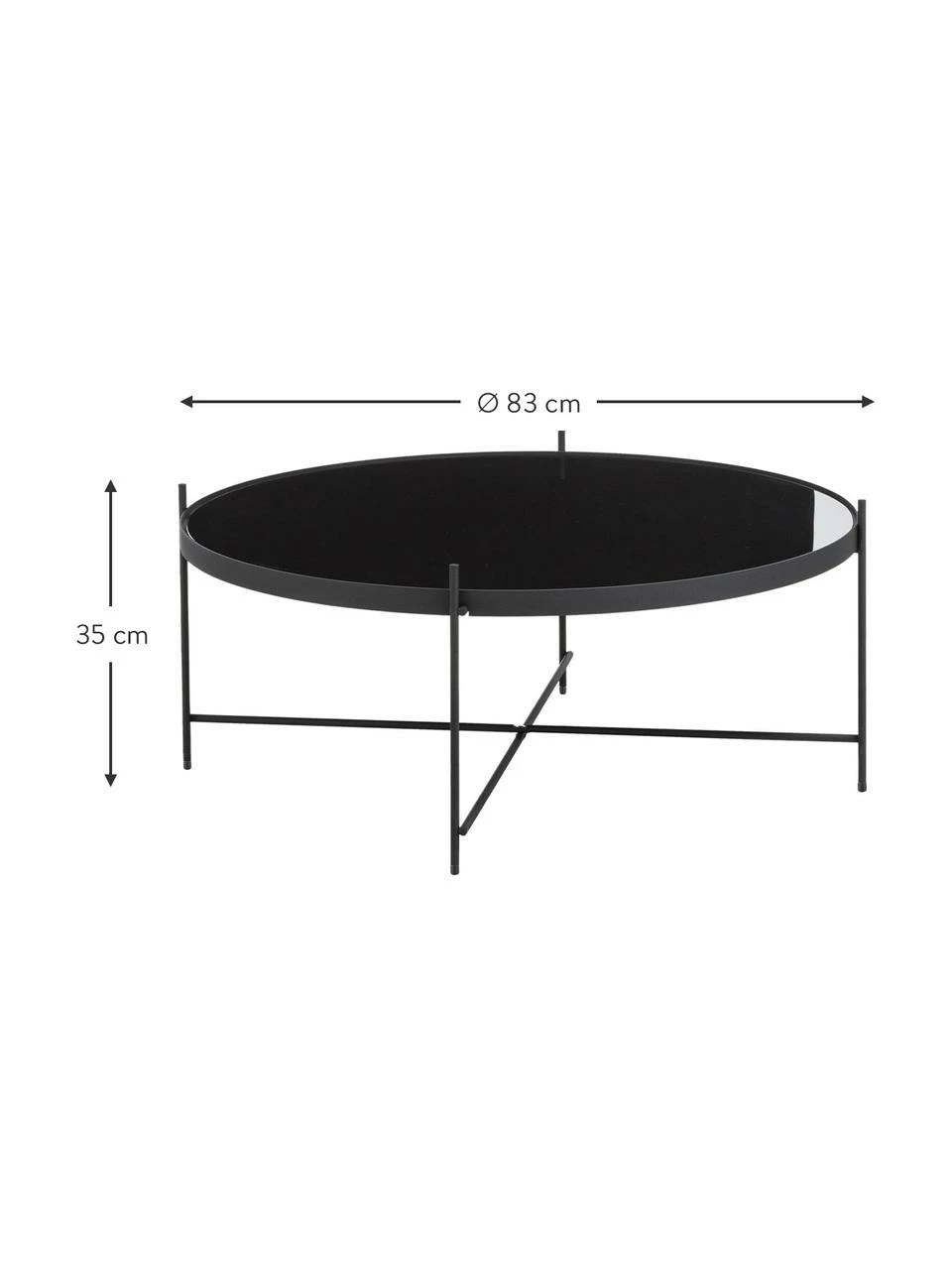 Zuiver Table basse ronde en verre Cupid, Ø 83 x haut. 35 cm 3 Zuiver Table basse ronde en verre Cupid, Ø 83 x haut. 35 cm – Image 3