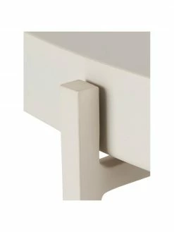 Table basse ronde métal blanc cassé George, Ø 57 x haut. 31 cm -furniture Soldes Table basse ronde metal blanc casse George 3