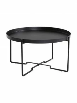 Table basse ronde métal noir George, Ø 57 x haut. 31 cm