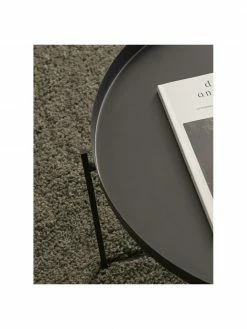 Table basse ronde métal noir George, Ø 57 x haut. 31 cm -furniture Soldes Table basse ronde metal noir George 3