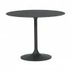 Table basse ronde métal noir Thin, Ø 60 x haut. 47 cm
