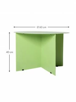 HKliving Table basse ronde métal vert clair Dinga, Ø 60 x haut. 40 cm -furniture Soldes Table basse ronde metal vert clair Dinga 2