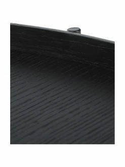 Westwing Collection Table basse ronde noire Renee, Ø 90 x haut. 39 cm -furniture Soldes Table basse ronde noire Renee 4