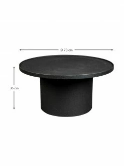 Dutchbone Table basse ronde noire Winston, Ø 70 x haut. 36 cm 8 Dutchbone Table basse ronde noire Winston, Ø 70 x haut. 36 cm -furniture Soldes Table basse ronde noire Winston 2