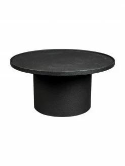 Dutchbone Table basse ronde noire Winston, Ø 70 x haut. 36 cm