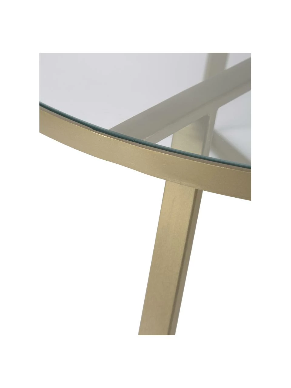 Westwing Collection Table basse ronde plateau en verre Fortunata, Ø 100 x haut. 40 cm 6 Westwing Collection Table basse ronde plateau en verre Fortunata, Ø 100 x haut. 40 cm – Image 6