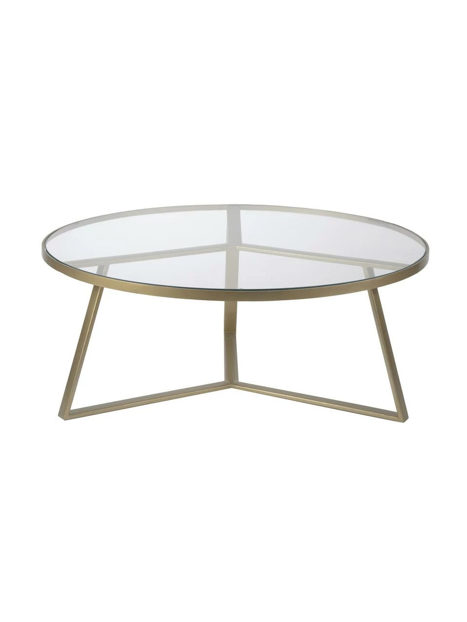 Westwing Collection Table basse ronde plateau en verre Fortunata, Ø 100 x haut. 40 cm 1 Westwing Collection Table basse ronde plateau en verre Fortunata, Ø 100 x haut. 40 cm