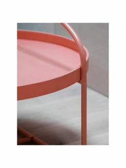Table basse ronde rouge Melbury, Ø 65 x haut. 50 cm -furniture Soldes Table basse ronde rouge Melbury 3