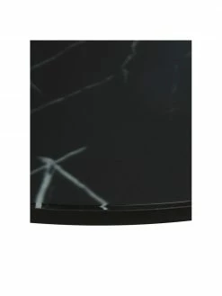 Westwing Collection Table basse ronde verre aspect marbre Antigua, Ø 80 x haut. 45 cm -furniture Soldes Table basse ronde verre aspect marbre Antigua 58