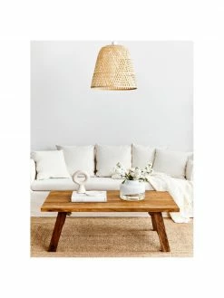 Westwing Collection Table basse teck recyclé Lawas, larg. 120 x haut. 45 cm -furniture Soldes Table basse teck recycle Lawas 2