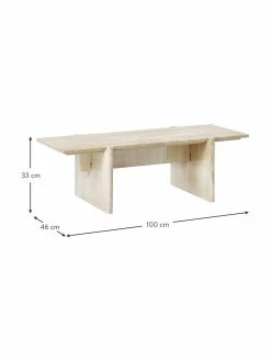 Alex Rivière x Westwing Collection Table basse travertin Jovis, larg. 100 x haut. 33 cm -furniture Soldes Table basse travertin Jovis 3