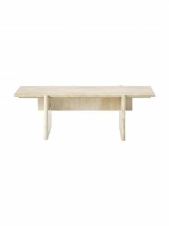 Alex Rivière x Westwing Collection Table basse travertin Jovis, larg. 100 x haut. 33 cm -furniture Soldes Table basse travertin Jovis 4