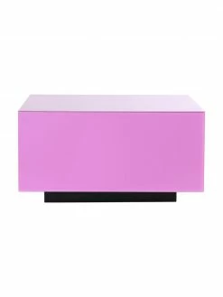 HKliving Table basse verre miroir rose Block, larg. 60 x haut. 32 cm 8 HKliving Table basse verre miroir rose Block, larg. 60 x haut. 32 cm -furniture Soldes Table basse verre miroir rose Block 3