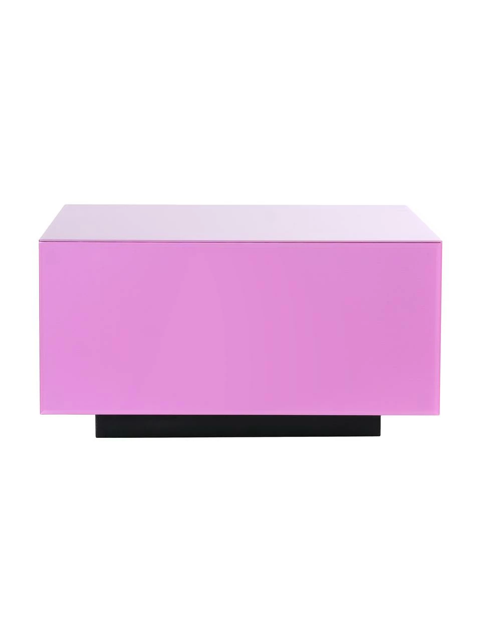 HKliving Table basse verre miroir rose Block, larg. 60 x haut. 32 cm 4 HKliving Table basse verre miroir rose Block, larg. 60 x haut. 32 cm – Image 4