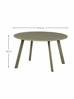 Table basse verte de jardin Fer, Ø 70 x haut. 40 cm -furniture Soldes Table basse verte de jardin Fer 2