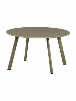 Table basse verte de jardin Fer, Ø 70 x haut. 40 cm