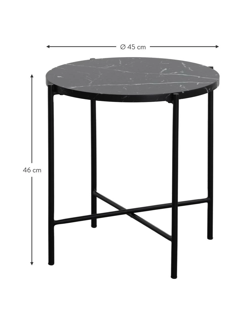 Westwing Collection Table d'appoint Fria, Ø 45 x haut. 46 cm 2 Westwing Collection Table d'appoint Fria, Ø 45 x haut. 46 cm – Image 2