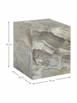 Westwing Collection Table d'appoint aspect marbre Lesley, larg. 45 x haut. 50 cm -furniture Soldes Table dappoint aspect marbre Lesley 4