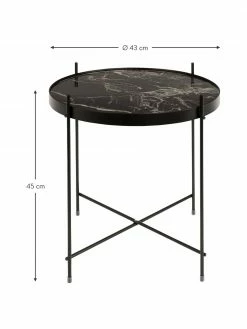 Zuiver Table d'appoint avec plateau amovible Cupid, Ø 43 x haut. 45 cm -furniture Soldes Table dappoint avec plateau amovible Cupid 14