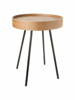 Zuiver Table d'appoint avec plateau amovible Oak Tray, Ø 47 x haut. 56 cm