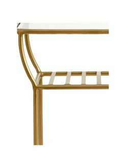 Nordal Table d'appoint avec plateau en verre Maeve, larg. 50 x haut. 45 cm -furniture Soldes Table dappoint avec plateau en verre Maeve 3