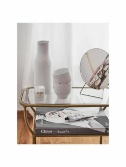 Nordal Table d'appoint avec plateau en verre Maeve, larg. 50 x haut. 45 cm -furniture Soldes Table dappoint avec plateau en verre Maeve 4
