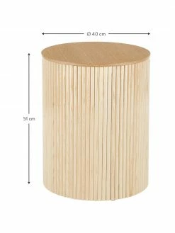 Westwing Collection Table d'appoint avec rangement Nele, Ø 40 x haut. 51 cm -furniture Soldes Table dappoint avec rangement Nele 2