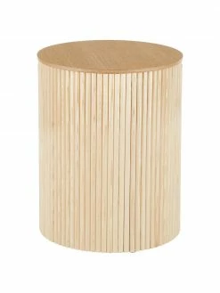 Westwing Collection Table d'appoint avec rangement Nele, Ø 40 x haut. 51 cm