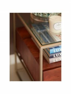 Westwing Collection Table d'appoint avec tiroir Theodor, larg. 45 x haut. 50 cm -furniture Soldes Table dappoint avec tiroir Theodor 2