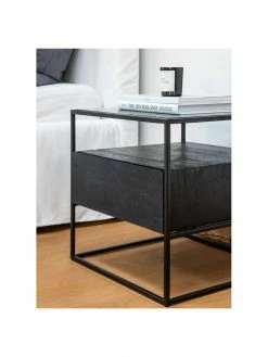 Westwing Collection Table d'appoint avec tiroir Theodor, larg. 45 x haut. 50 cm -furniture Soldes Table dappoint avec tiroir Theodor 8