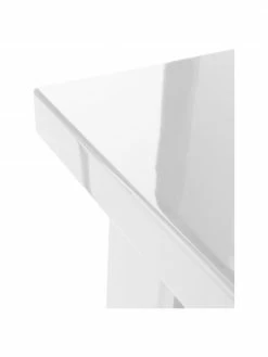 Table d'appoint blanc Crozz, larg. 50 x haut. 48 cm -furniture Soldes Table dappoint blanc Crozz 5