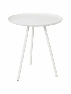 Table d'appoint blanche Frost, Ø 39 x haut. 45 cm