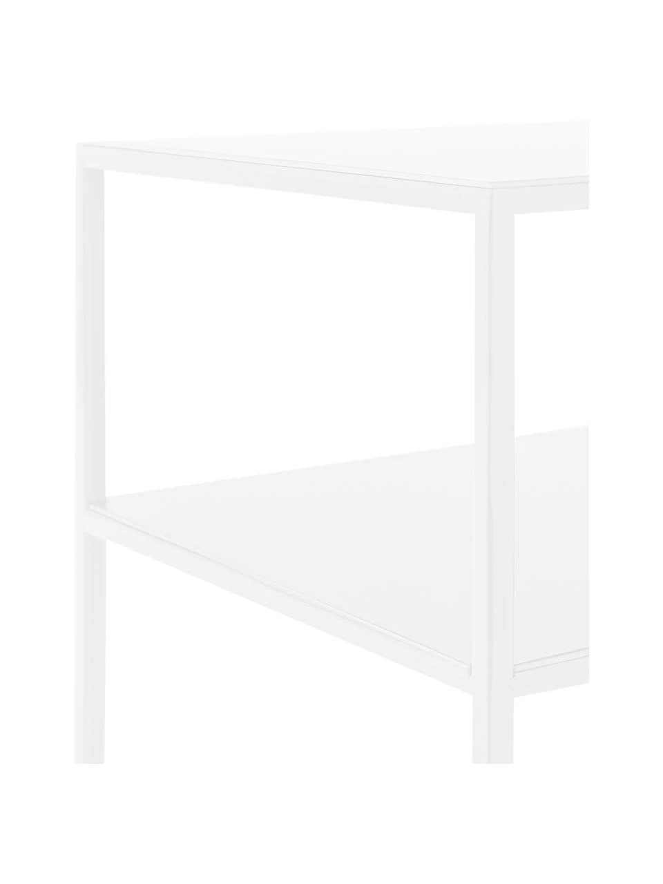 Table d'appoint blanche en métal Tensio, larg. 30 x prof. 30 cm 6 Table d'appoint blanche en métal Tensio, larg. 30 x prof. 30 cm – Image 6