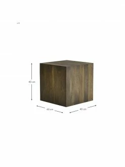 Table d'appoint bois Box, larg. 40 x haut. 40 cm 8 Table d'appoint bois Box, larg. 40 x haut. 40 cm -furniture Soldes Table dappoint bois Box 2