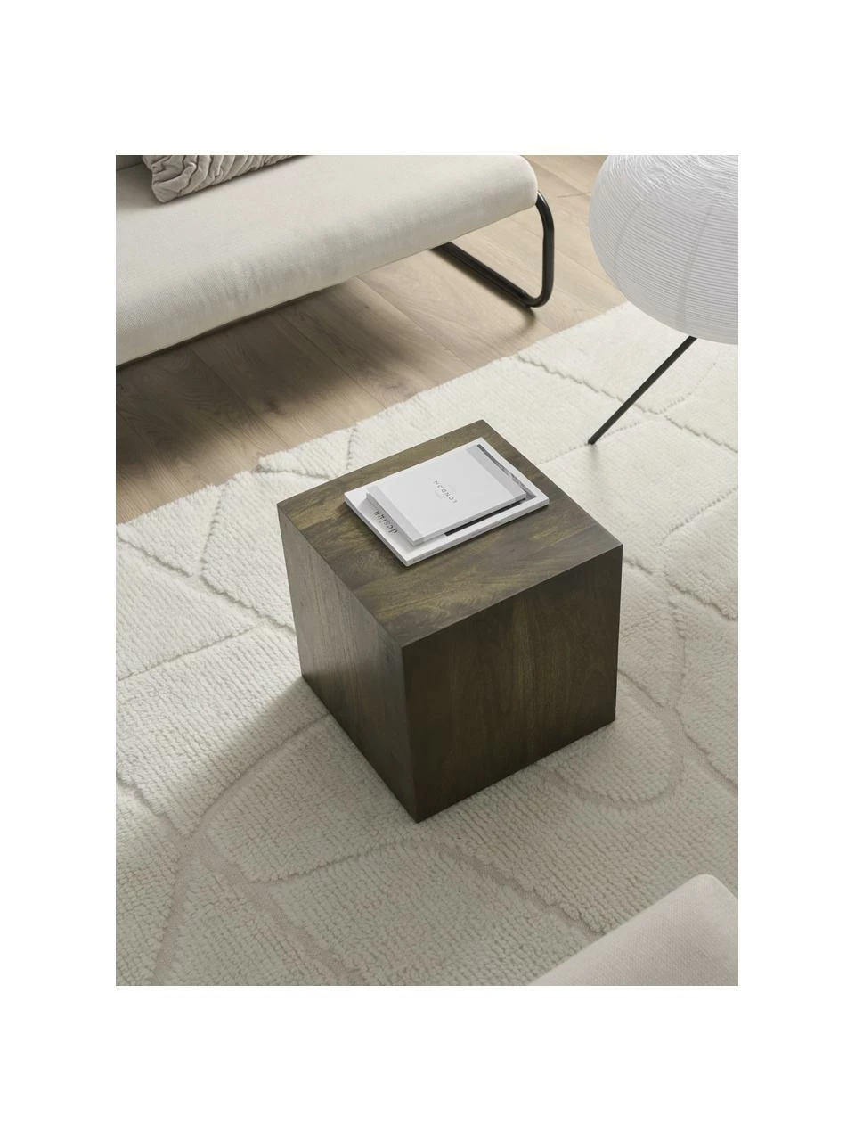 Table d'appoint bois Box, larg. 40 x haut. 40 cm 6 Table d'appoint bois Box, larg. 40 x haut. 40 cm – Image 6