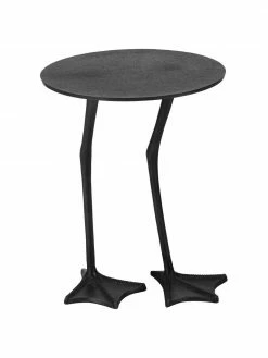 Westwing Collection Table d'appoint décorative en métal Canard, Ø 35 x haut. 45 cm