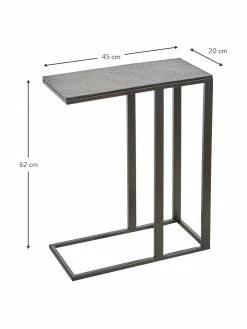 Westwing Collection Table d'appoint design industriel Edge, larg. 45 x haut. 62 cm -furniture Soldes Table dappoint design industriel Edge 2