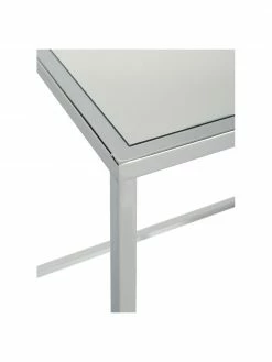 Westwing Collection Table d'appoint en argent plateau en verre Maya, larg. 45 x haut. 50 cm 8 Westwing Collection Table d'appoint en argent plateau en verre Maya, larg. 45 x haut. 50 cm -furniture Soldes Table dappoint en argent plateau en verre Maya 3