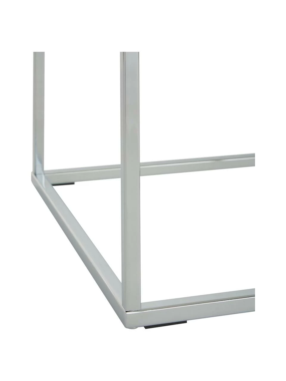 Westwing Collection Table d'appoint en argent plateau en verre Maya, larg. 45 x haut. 50 cm 5 Westwing Collection Table d'appoint en argent plateau en verre Maya, larg. 45 x haut. 50 cm – Image 5