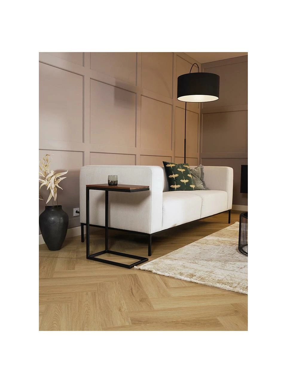 Westwing Collection Table d'appoint en bois d'acacia Celow, larg. 45 x haut. 62 cm 2 Westwing Collection Table d'appoint en bois d'acacia Celow, larg. 45 x haut. 62 cm – Image 2