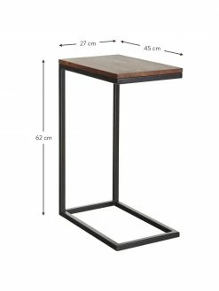 Westwing Collection Table d'appoint en bois d'acacia Celow, larg. 45 x haut. 62 cm 10 Westwing Collection Table d'appoint en bois d'acacia Celow, larg. 45 x haut. 62 cm -furniture Soldes Table dappoint en bois dacacia Celow 4