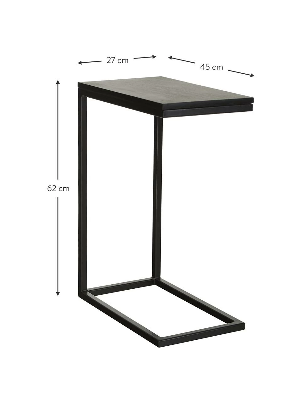 Westwing Collection Table d'appoint en bois de manguier Celow, larg. 45 x haut. 62 cm 4 Westwing Collection Table d'appoint en bois de manguier Celow, larg. 45 x haut. 62 cm – Image 4