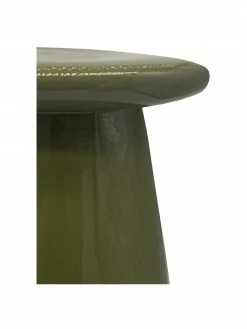 Vtwonen Table d'appoint en c&eacute;ramique verte, faite main Button, Ø 35 x haut. 45 cmSeulement 1 produit disponible -furniture Soldes Table dappoint en ceramique verte faite main Button 2