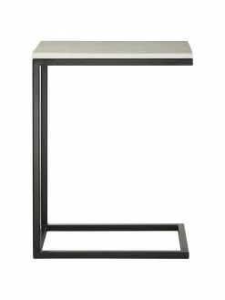 Westwing Collection Table d'appoint en marbre Celow, larg. 45 x haut. 62 cm -furniture Soldes Table dappoint en marbre Celow 4