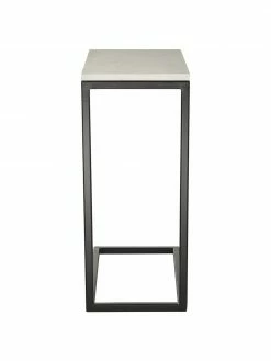 Westwing Collection Table d'appoint en marbre Celow, larg. 45 x haut. 62 cm -furniture Soldes Table dappoint en marbre Celow 5