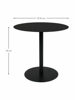 Zuiver Table d'appoint en m&eacute;tal Snow, Ø 35 x haut. 45 cm -furniture Soldes Table dappoint en metal Snow 2
