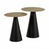 Westwing Collection Table d'appoint en m&eacute;tal Zelda, 2 &eacute;l&eacute;m., Lot de différentes tailles