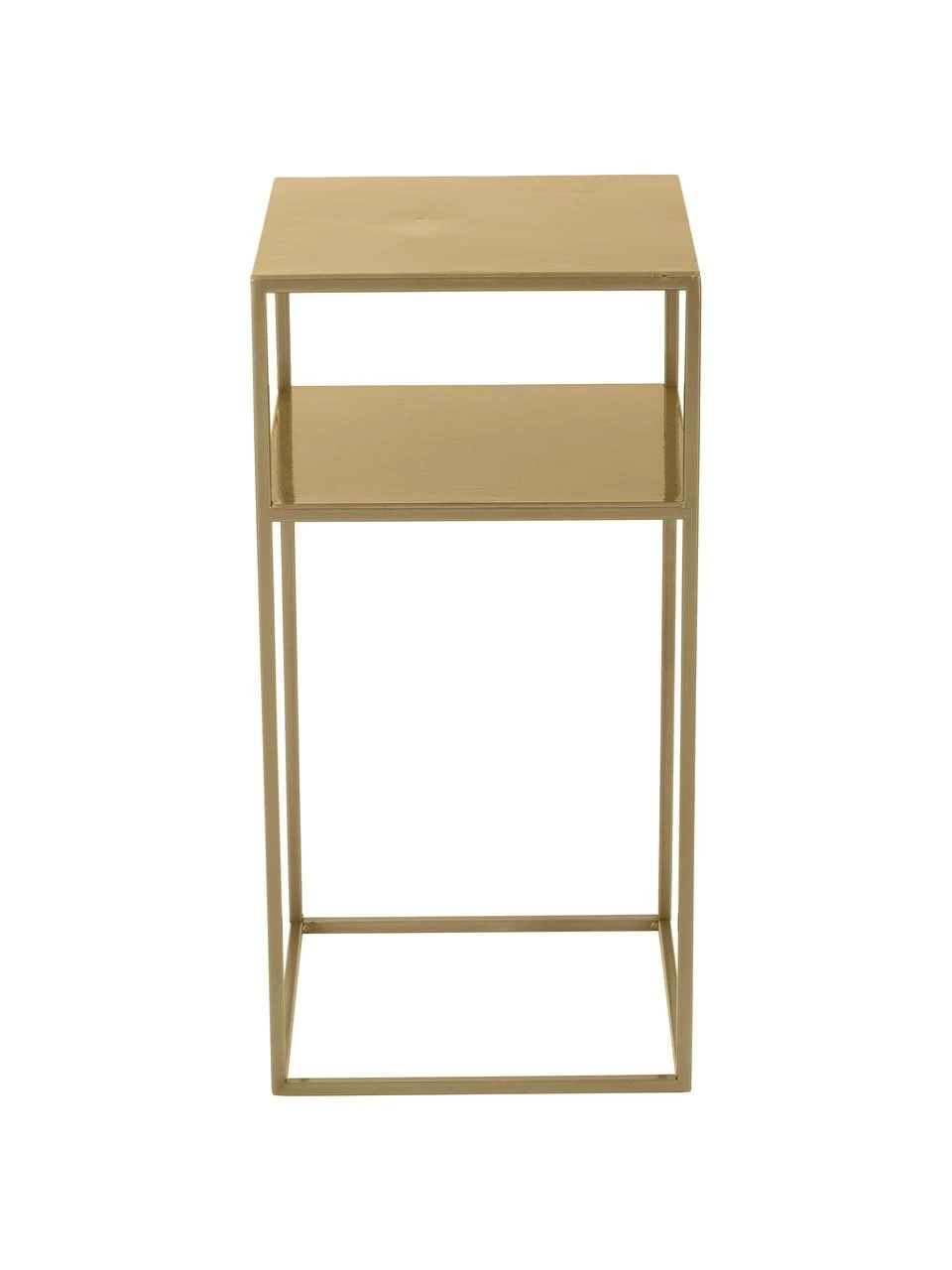 Table d'appoint en métal, couleur laitonnée Tensio, larg. 30 x prof. 30 cm 4 Table d'appoint en métal, couleur laitonnée Tensio, larg. 30 x prof. 30 cm – Image 4