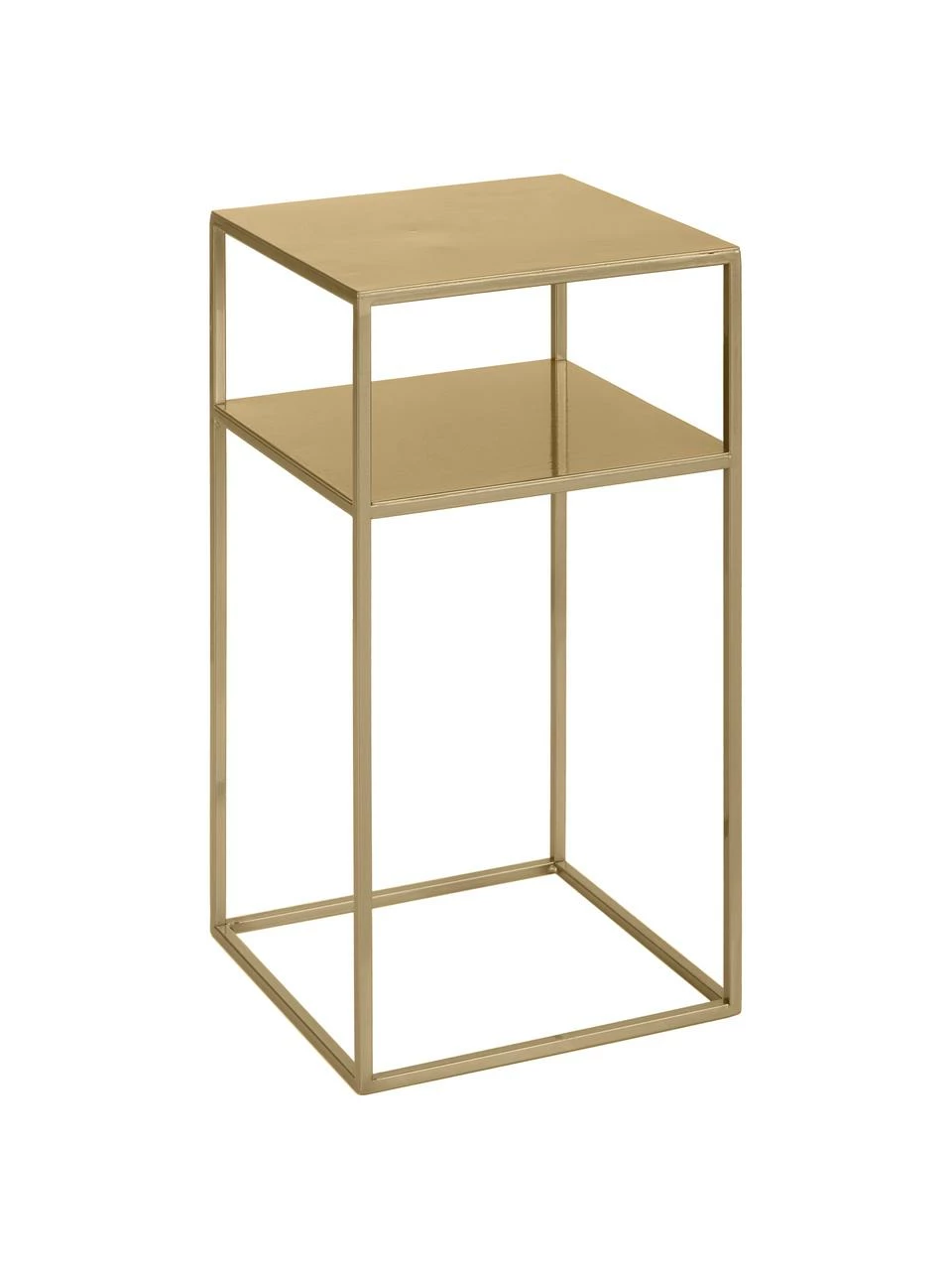 Table d'appoint en métal, couleur laitonnée Tensio, larg. 30 x prof. 30 cm 1 Table d'appoint en métal, couleur laitonnée Tensio, larg. 30 x prof. 30 cm
