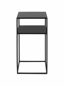Table d'appoint en métal, noire Tensio, larg. 30 x prof. 30 cm -furniture Soldes Table dappoint en metal noire Tensio 3
